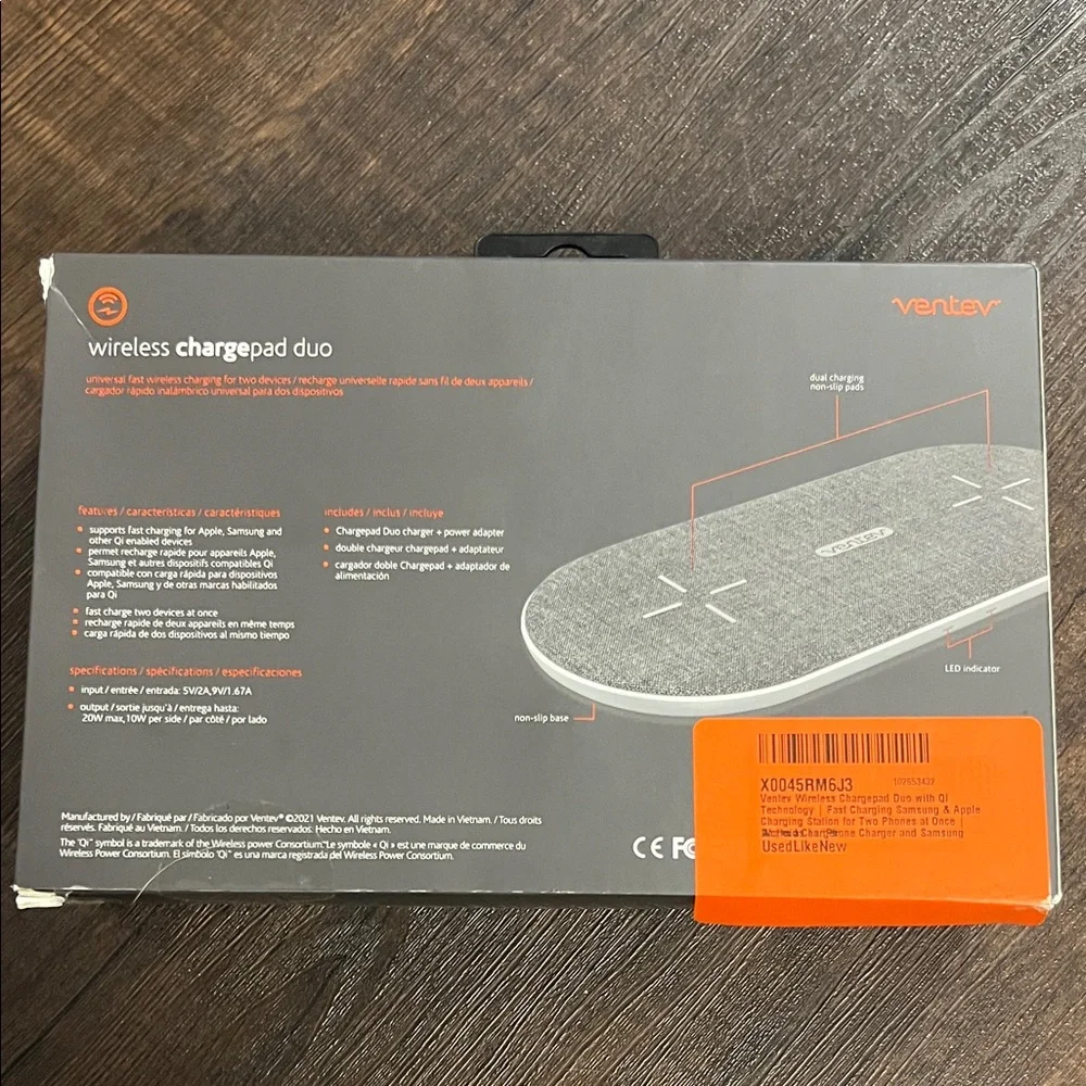 Wireless Chargepad Duo - Gray